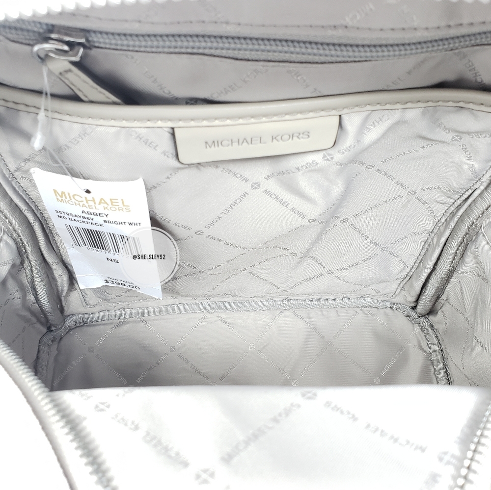 Michael Kors Abbey MDBackpack White - Picture 2 of 4